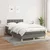 Vidaxl Box spring postelja z vzmetnico temno siva 120x190 cm blago