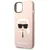 KARL LAGERFELD Futrola za iPhone 14 Pink Karl Head