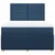 vidaXL vidaXL Box spring postelja z vzmetnico modra 140x200 cm blago, (21307752)