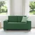 Vidaxl Dvosed temno zelen 160x77x82 cm žametno blago