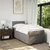 Vidaxl Box spring postelja z vzmetnico taupe 90x200 cm blago