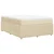 Vidaxl Box spring postelja z vzmetnico krem 140x200 cm blago