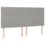 LED uzglavlje svjetlosivo 160x5x118/128 cm od tkanine