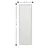 Hanah Home Podno ogledalo Tessa, 50x160cm, Belo