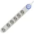 home Produžni kabel, 6 utičnice, 3 x 1,0mm2, 1,5met, bijeli - NV 06TK/WH