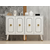 HANAH HOME Komoda Roland White Gold