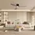 ZEVENTI - LED Stropni ventilator VENTORA LED/24W/230V Wi-Fi Tuya crna/orah +daljinski upravljač