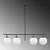 Opviq Luster Roe-10775, 4xE14, 81x15 cm
