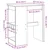 Vidaxl vidaXL Barska miza s predali Artisan hrast 90x47,5x103,5 cm
