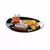 Creatable Krožnik Za Zrezke Italien Party Black, 6-Delni