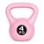 Kettlebell 4 kg roza