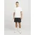 JACK & JONES Majica JCOCNZ črna/bela