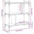 Regal za knjige s 3 razine smeđa boja hrasta 76x32x88 cm drveni