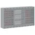 Ormar za alate s policom Crvena i siva 100 x 20 x 55 cm