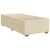 Vidaxl Box spring postelja z vzmetnico krem 90x200 cm blago