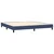 Vidaxl Box spring postelja z vzmetnico LED modra 200x200 cm blago