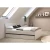 Xora POSTELJA 120 cm  x 200 cm , leseni material bela, siva