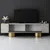 Hanah Home TV Komoda Bohem, 180x50x30 cm, Sivo-Zlatne boje