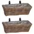 vidaXL Obesna košara za sadike 2 pcs Rjava 48 x 22 x 15 cm