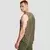 GymBeam Men‘s Combat Tank Top Olive Grey