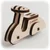 CuteWood Lesena 3D sestavljanka Moped