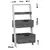 Hanah Home Polica za knjige Low, 59x120x35 cm, Hrast