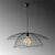 Opviq Luster Mantar-6500, 70x70x124cm, IP20, Crni