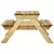 Stol za piknik s klupama 110x123x73 cm od impregnirane borovine