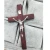 Lesen stenski križ 12 cm rjav