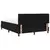 Vidaxl Postelja boxspring z vzmetnico Črna 160 x 200 cm blago