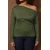 Trendyol Curve Ženska bluza TBBSS24AF00037, Kaki