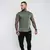 GymBeam Majica Basic Heather Military