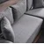 Atelier del Sofa Ugaona sofa na razvlačenje Flavia, 230x72x125 cm, Siva