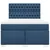 vidaXL vidaXL Box spring postelja z vzmetnico modra 140x190 cm blago, (21304504)