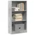 Regal za knjige boja betona 60x24x109 cm konstruirano drvo