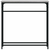 Konzolni stol siva boja hrasta 75x19,5x75 cm konstruirano drvo