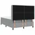 Vidaxl LED Box Spring Postelja Svetlo siva 160 x 200 cm blago