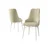 Hanah Home Set stolica Neta, 46x95x42 cm, 6 komada, Krem-bele