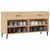 Klupa za cipele boja hrasta 102 x 35 x 55 cm konstruirano drvo
