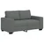 vidaXL Dvosed temno siv 160x77x82 cm blago