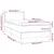 Vidaxl Box spring postelja z vzmetnico LED temno siva 100x200 cm blago