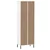 Regal za knjige s 2 ladice bijeli 60x35x180cm masivno drvo OSLO