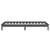 Vidaxl LED posteljni okvir siv 100x200 cm trden les
