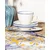 Madame Coco Set tanjira za ručavanje Oiseau, 10 delova, Plavo-beli