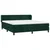Vidaxl Box spring postelja z vzmetnico temno zelena 180x200 cm žamet