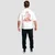 GymBeam Shaker Boxy T-shirt White