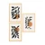 Wallity Set uramljenih MDF slika Myk3002-1, 3 dijela