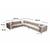 ATELIER DEL SOFA Ugaona garnitura Como Corner Left Beige