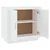 vidaXL Komoda bela 80x40x75 cm konstruiran les