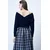 Trend Alacati Stili Ženska bluza dugih rukava ALC-019-053-BLZ, V-izrez, Teget